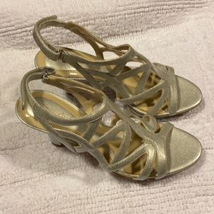 Naturalizer Danya Women Synthetic Silver Sandals
